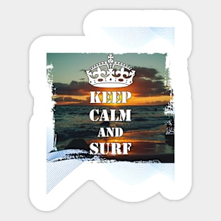 Keep Calm And Surf 49 - Summer Of Surfing Sticker